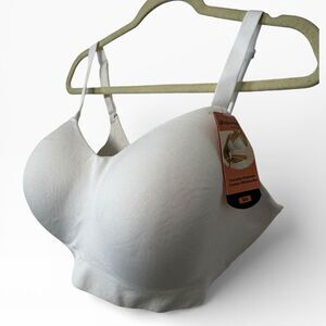 Shapermint Essentials Everyday Contour Wireless White Bra 3XL